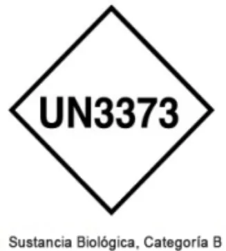 Marca UN 3373: sustancia biológica, categoría B
