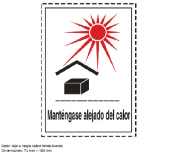 «Manténgase alejado del calor»