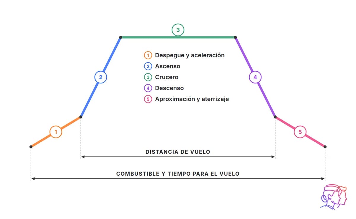 Las fases del vuelo, del despegue al aterrizaje