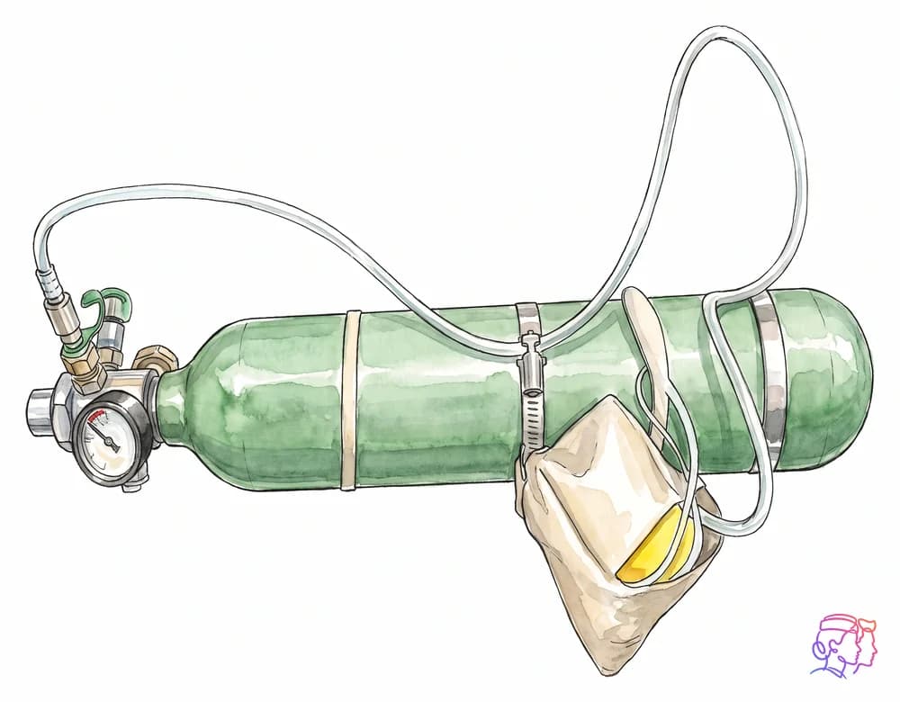 Botella de oxígeno portátil