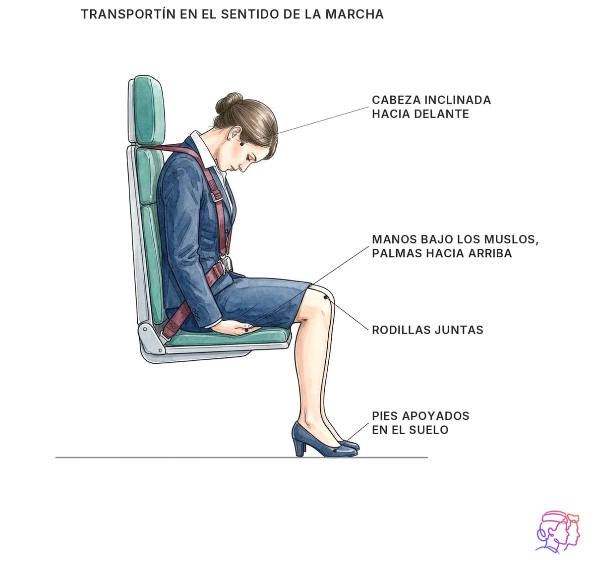 Posición de protección del TCP mirando hacia delante