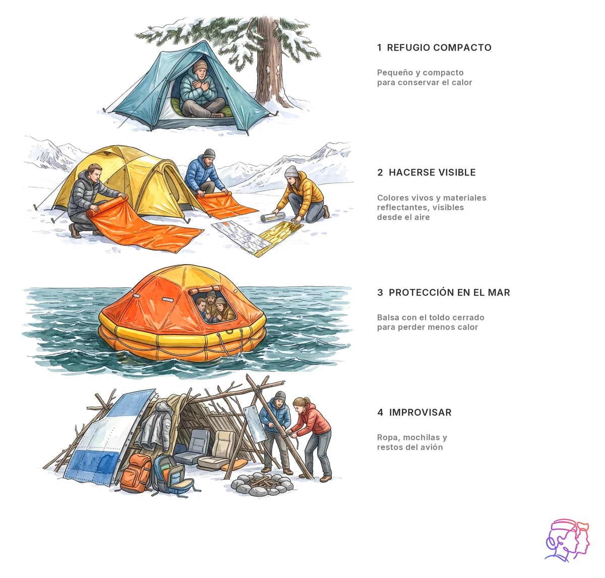 Refugio y señalización