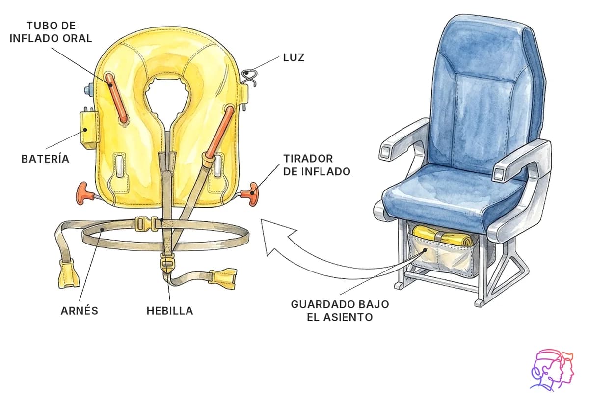Chaleco de adulto: dónde está y sus partes