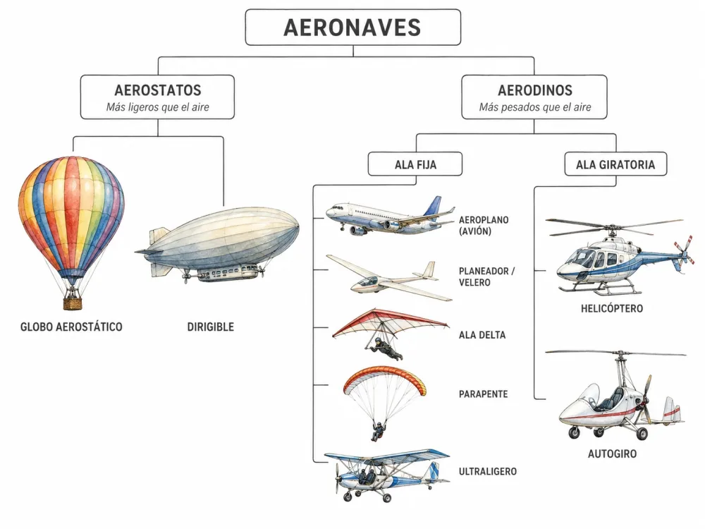 Clasificación de las aeronaves