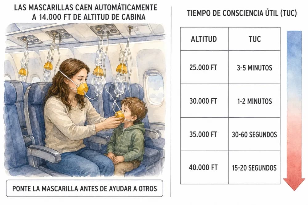 Caída de mascarillas y tiempo de consciencia útil