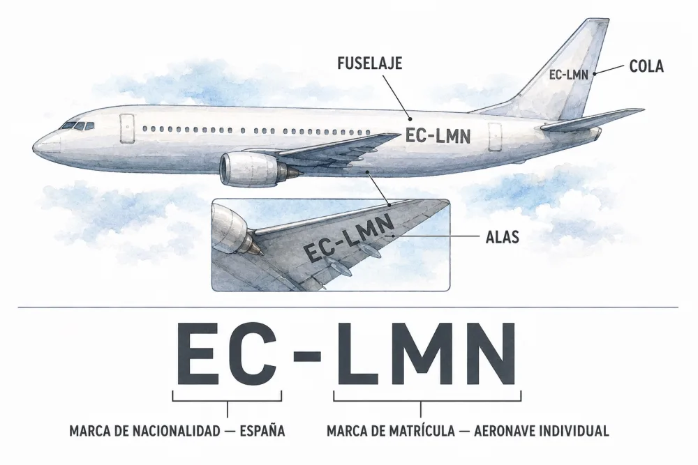 Anatomía de una matrícula: EC-LMN